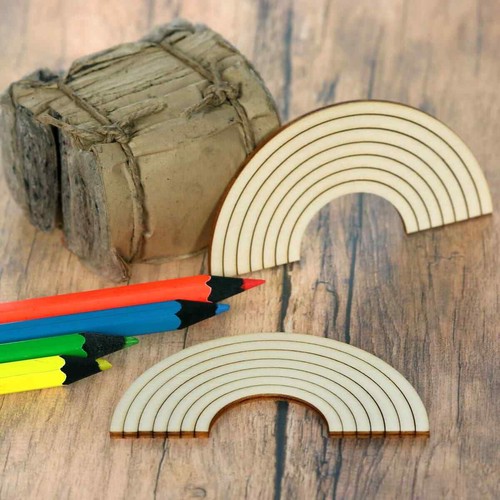 Holz regenbogen deko - v1,