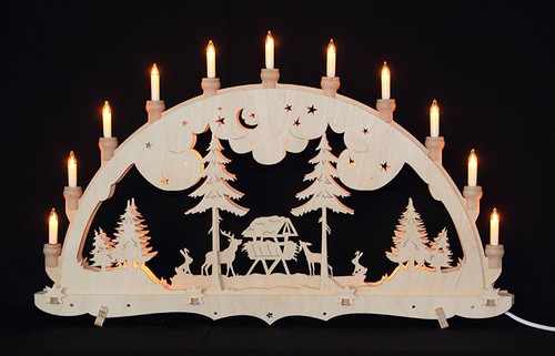 Schwibbogen wildfütterung - schwibbogen, 3d